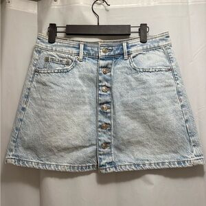 American Eagle Outfitters Light Blue A-Line Denim Skirt